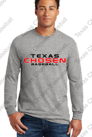TEXAS CHOSEN BASEBALL ADULT Cotton Long Sleeve T-Shirt