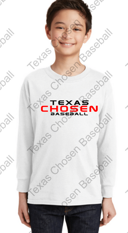 TEXAS CHOSEN BASEBALL - YOUTH LAT - Youth Fine Jersey Long Sleeve Tee - 6201