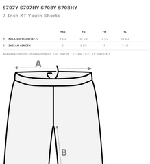 TEXAS CHOSEN BASEBALL - YOUTH Shorts - S707Y Xtreme-Tek Two Pocket Short