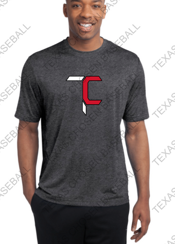 TEXAS CHOSEN Adult and Youth PosiCharge® Competitor™ Tee. ST350 - Graphite Heather