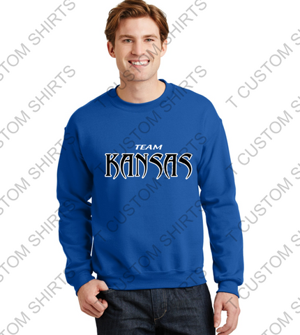 TEAM KANSAS -  Crewneck Sweatshirt