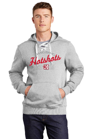 NEW ITEM - HOTSHOTS RETRO TONE ON TONE - Hockey Sport Lace Hooded Pullover