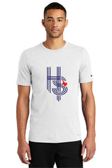 HOT SHOTS BASEBALL Home Plate LOGO Nike Dri-FIT Cotton/Poly Tee - NKBQ5231