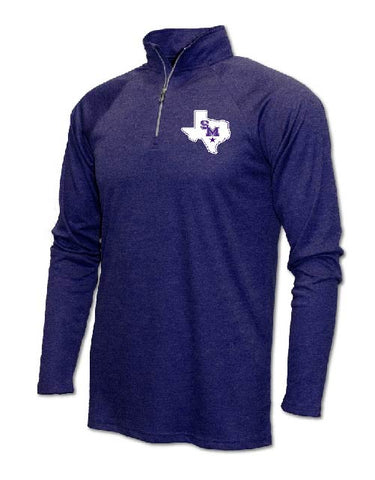 SAN MARCOS RATTLER -  BAW Adult Drifit 1/4 Zip 4 RUNNERS