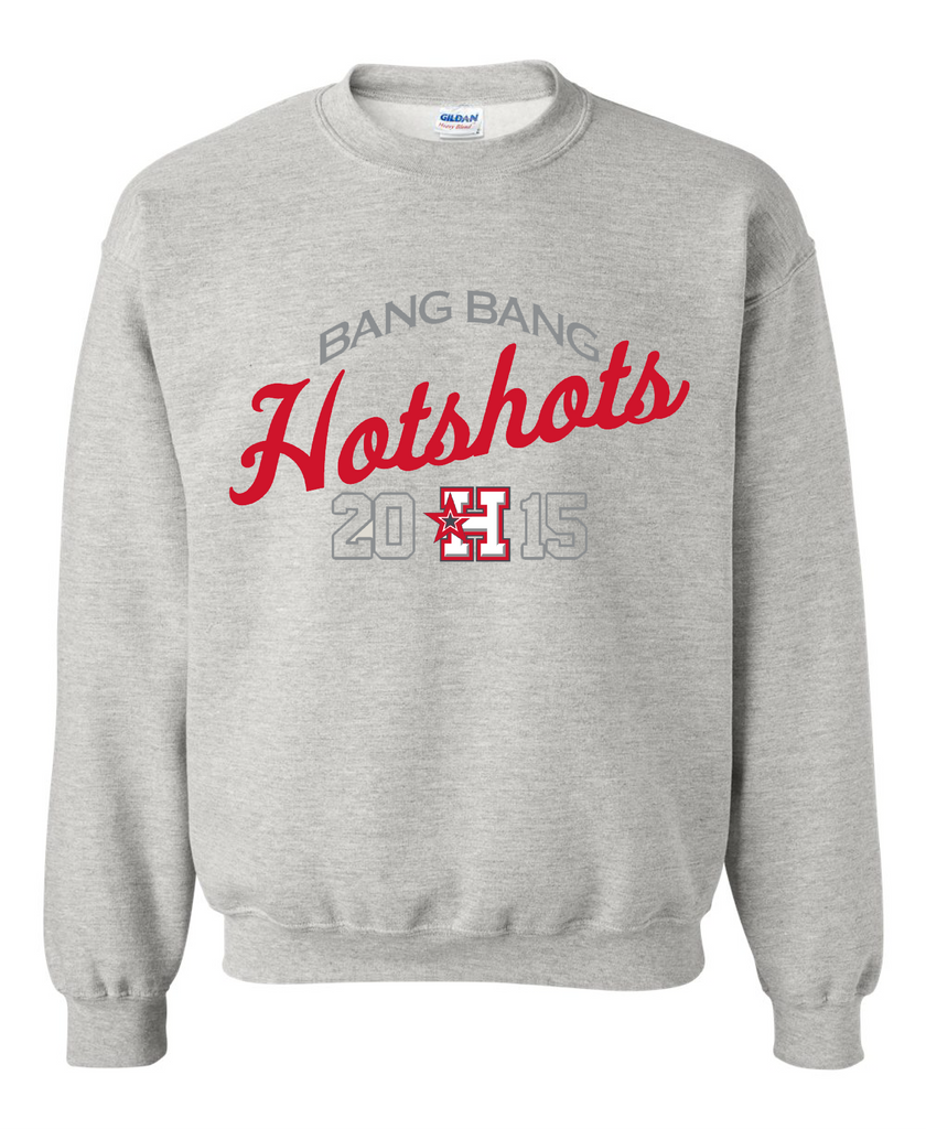 NEW ITEM - HOTSHOTS RETRO TONE ON TONE -  ADULT and YOUTH Crewneck Sweatshirt