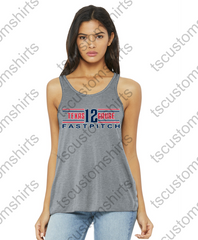 Texas 12 Gauge Fastpitch Home Plate Ladies Bella Flowy Tank