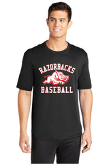 RAZORBACKS -  YOUTH and ADULT ST350  Sport-Tek®Short Sleeve PosiCharge® Competitor™ Tee