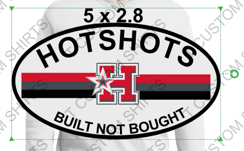 BUILT NOT BOUGHT RETRO PATCH DECAL