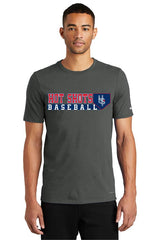 HOT SHOTS BASEBALL Home Plate LOGO Nike Dri-FIT Cotton/Poly Tee - NKBQ5231