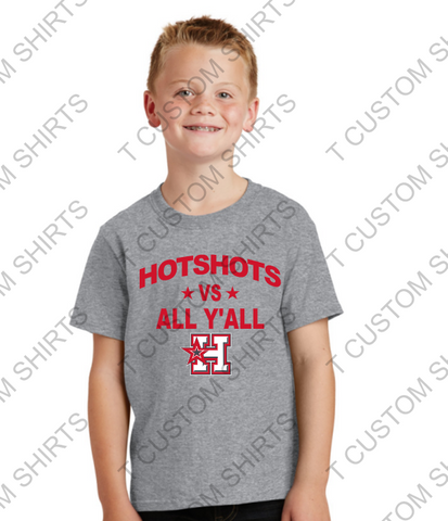 HOTSHOTS VS Y'ALL - YOUTH - Soft Triblend Tee (Bella or DM Concert Tee)