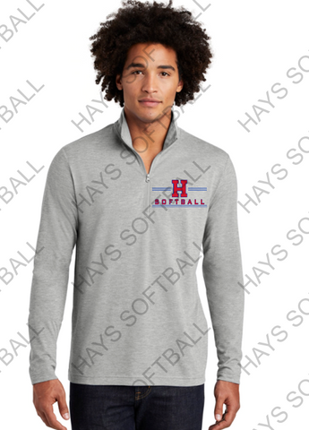 HAYS SOFTBALL -   ST407 Light Heather Sport-Tek® PosiCharge® Competitor™ 1/4-Zip Pullover