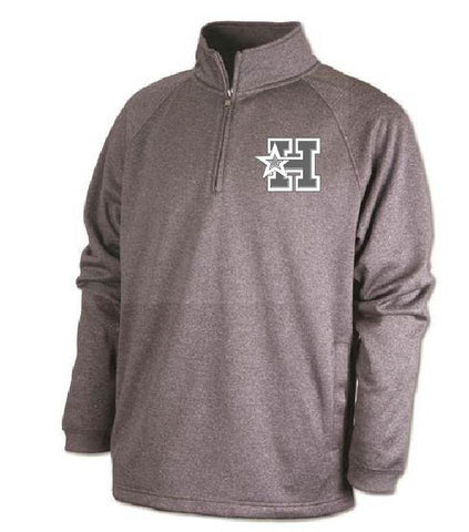 PLATINUM - HOTSHOTS Adult Quarter Zip Sweatshirt with Pockets F125