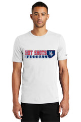 HOT SHOTS BASEBALL Home Plate LOGO Nike Dri-FIT Cotton/Poly Tee - NKBQ5231