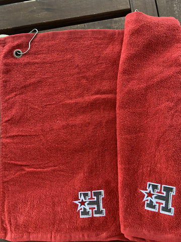 TOWEL WITH GROMMET/HOOK H LOGO EMBRIODERED