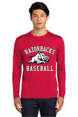 RAZORBACKS -  YOUTH and ADULT ST350LS  Sport-Tek® Long Sleeve PosiCharge® Competitor™ Tee