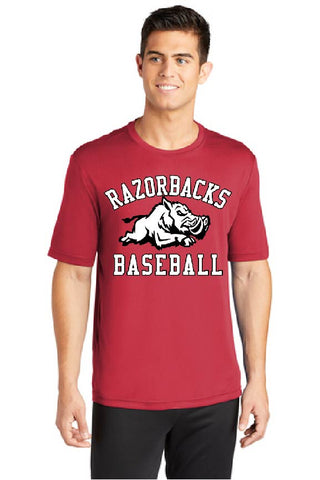RAZORBACKS -  YOUTH and ADULT ST350  Sport-Tek®Short Sleeve PosiCharge® Competitor™ Tee
