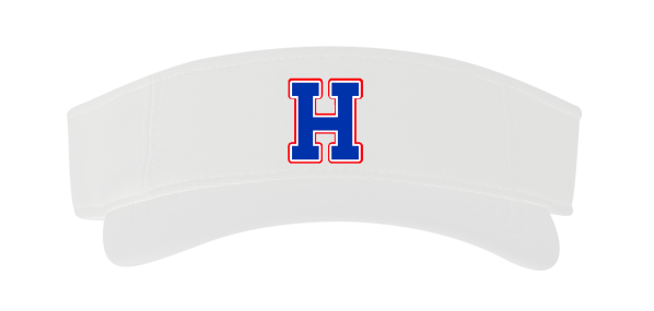 HAYS HIGH SCHOOL WHITE VISORS -PERFORMANCE HOOK-AND-LOOP VISOR