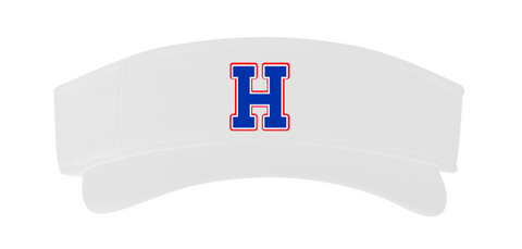 HAYS HIGH SCHOOL WHITE VISORS -PERFORMANCE HOOK-AND-LOOP VISOR