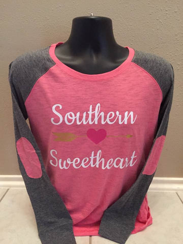 SOUTHERN SWEETHEART -  Long Sleeve PREPPY PATCH BOXERCRAFT
