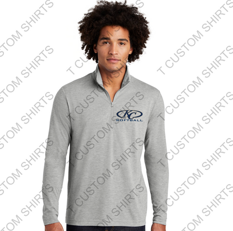 KLEIN COLLINS -   ST407 Light Heather Sport-Tek® PosiCharge® Competitor™ 1/4-Zip Pullover