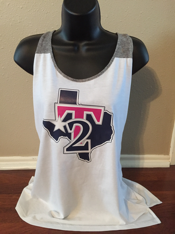 TEXAS TURN 2 - NEW District® Varsity Tank. DT265