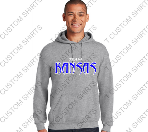 TEAM KANSAS -  Crewneck Sweatshirt Hoodie