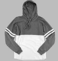 INTRUDERS Granite and Red OR White Hooded Pom Pom Jersey